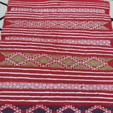 Handmade wool red carpet