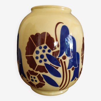 Art deco earthenware vase