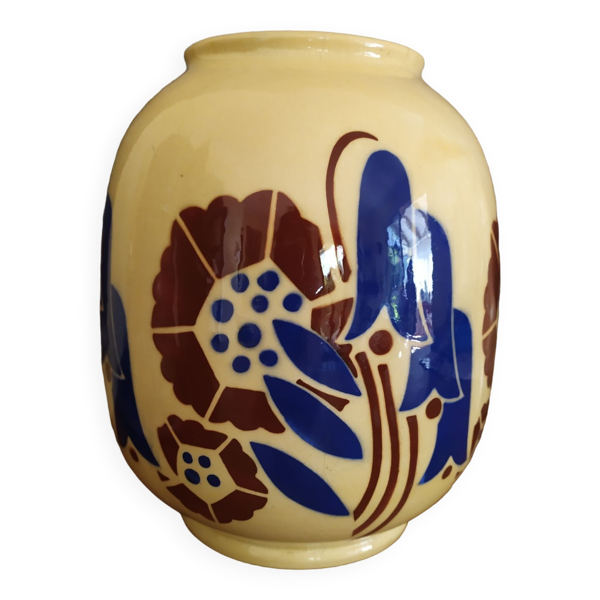 Vase faience art déco
