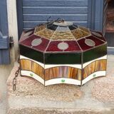 Art style stained glass suspension, diameter 58cm