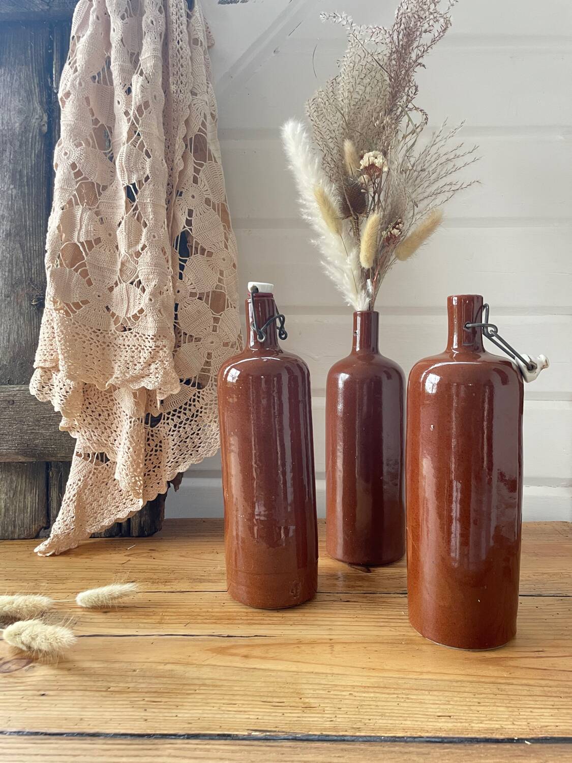 Old stoneware bottle