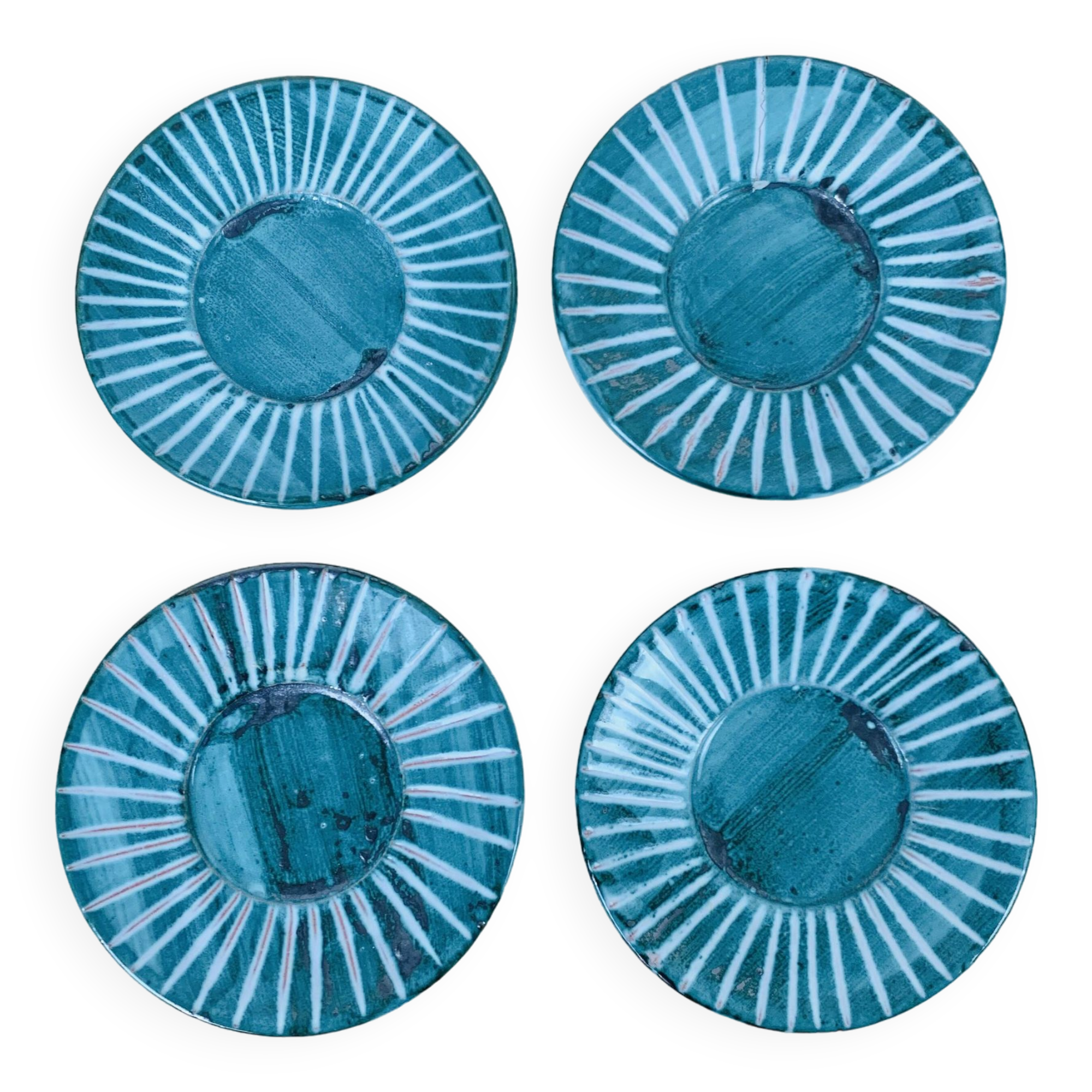 4 Robert Picault saucer plates