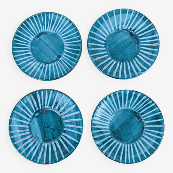 4 Robert Picault saucer plates