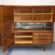 Buffet or high modernist sideboard in teak, France circa 1960.