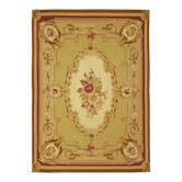 Handmade European Vintage Aubusson Kilim 260 cm x 360 cm