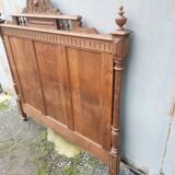 old headboard in solid oak