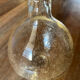 Petite Dame Jeanne en verre bullé transparent