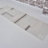 Decorative White And Black Hemp Kilim Rug sku 3803