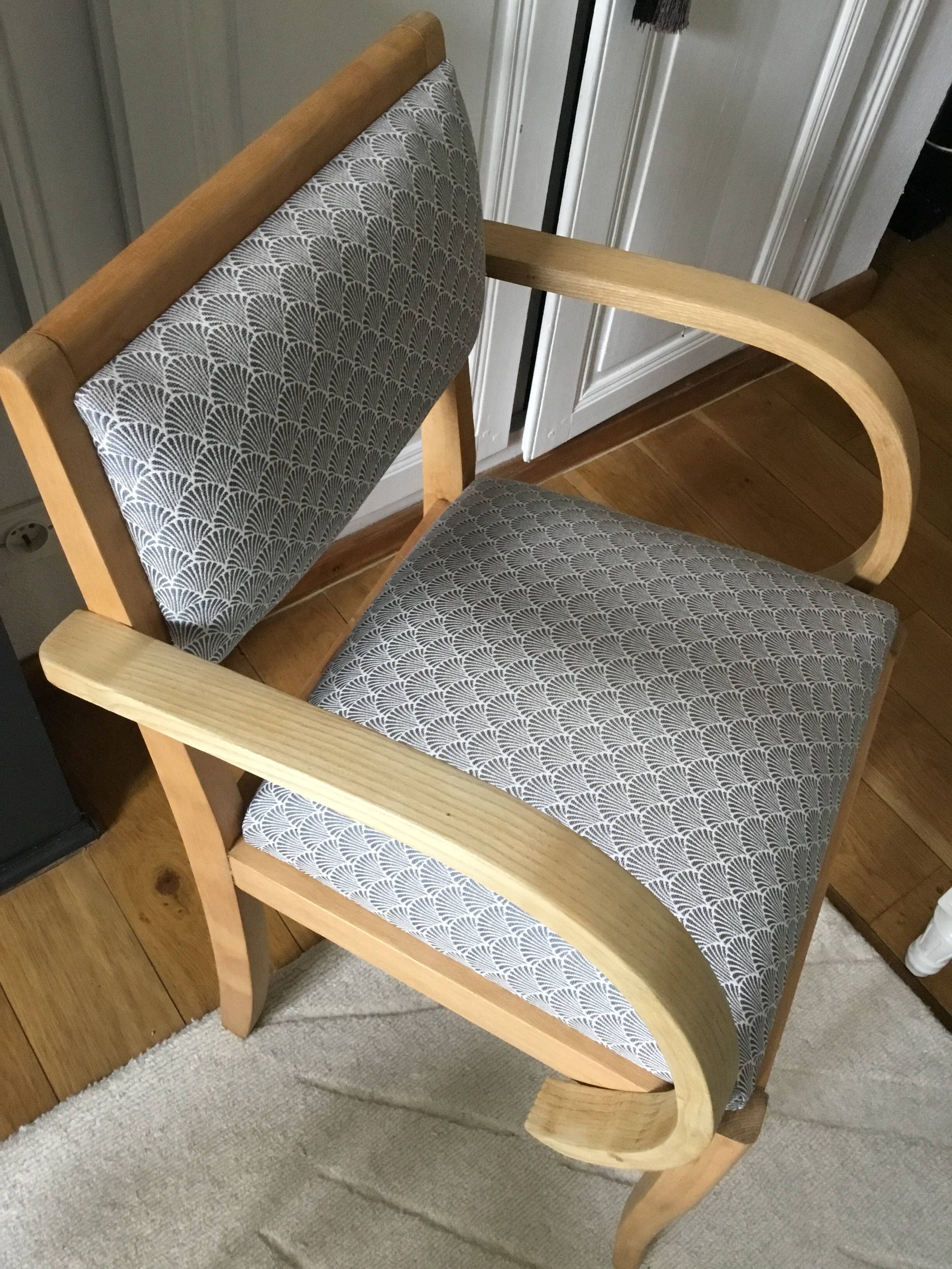 Vintage bridge armchair