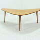 Boomerang desk table in birch 1950s