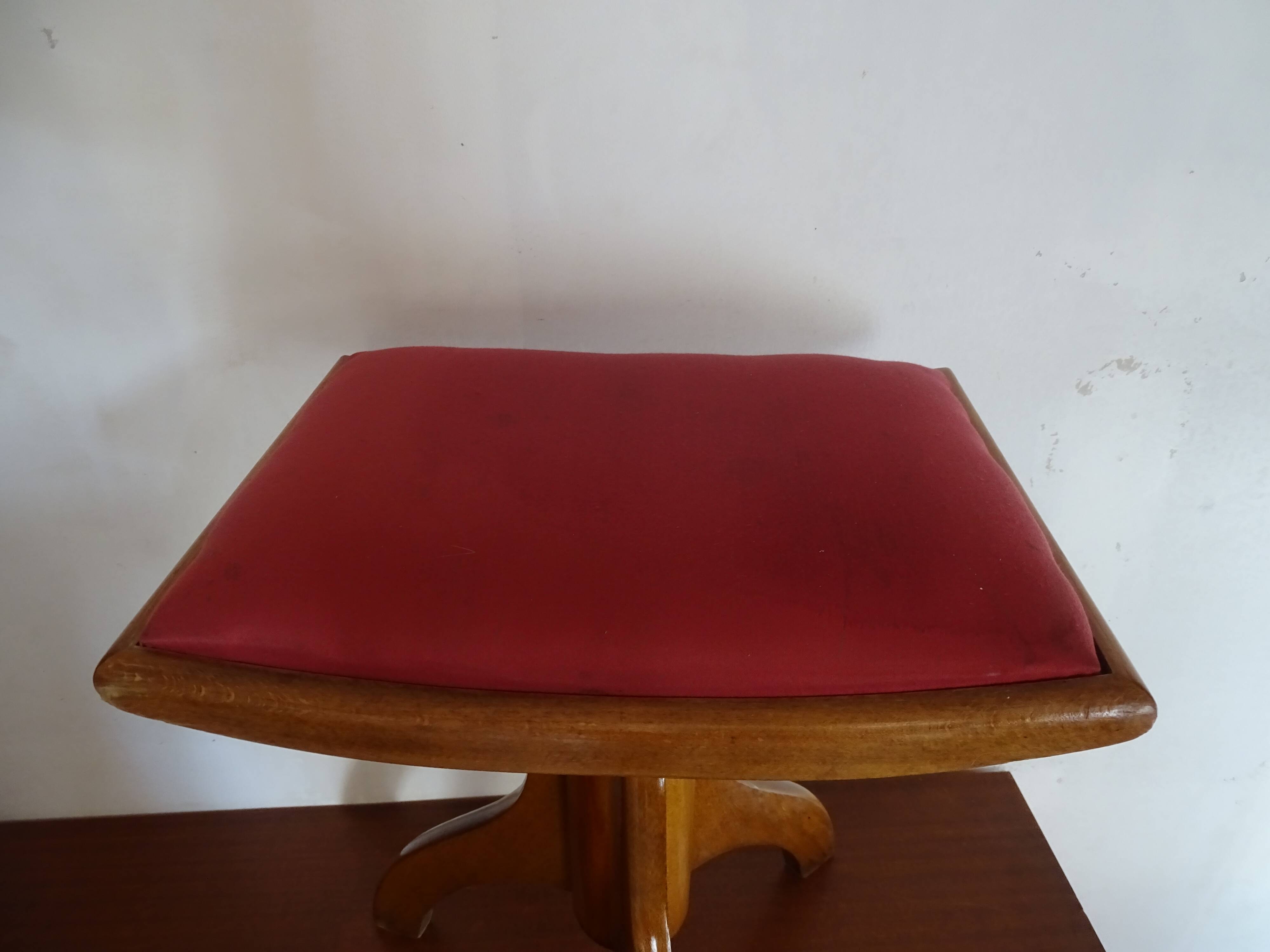 Tabouret de piano vintage années 50