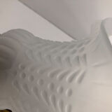 Ancient bronze and opalescent glass sconce