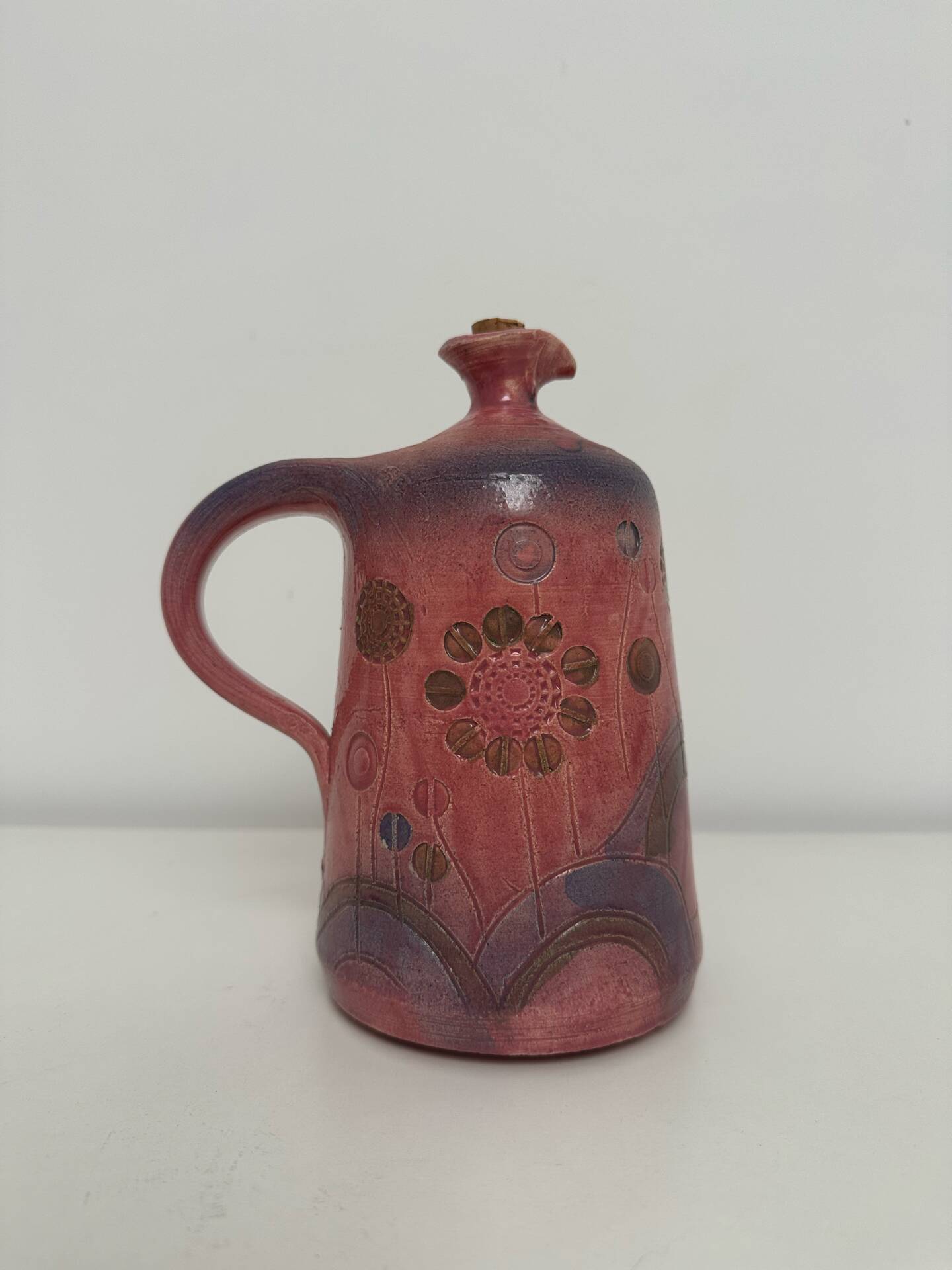 Ceramic jug by Patrick Peroz, vintage