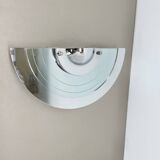 mirror glass post modern wall light by Hustadt Leuchten, 1980s