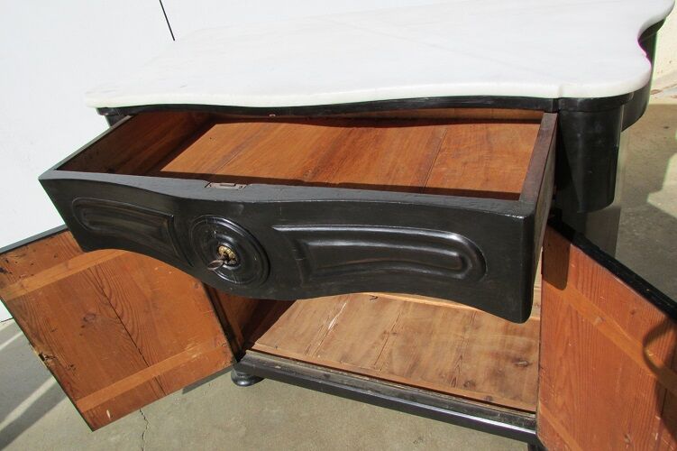 Napoleon III blackened wooden buffet