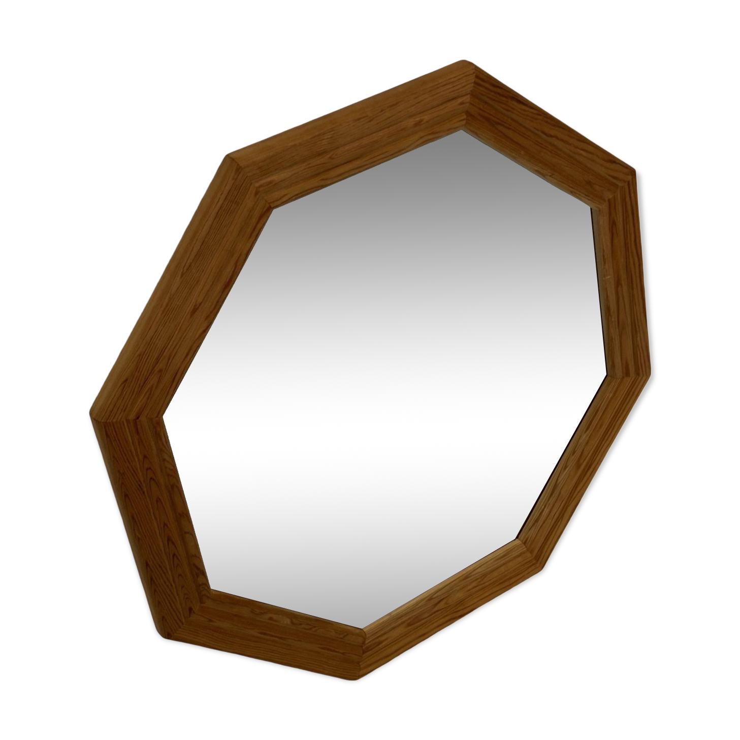 Vintage 70s Pine Mirror Swedish Design