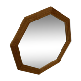 Miroir en pin vintage des années 70 au design suédois