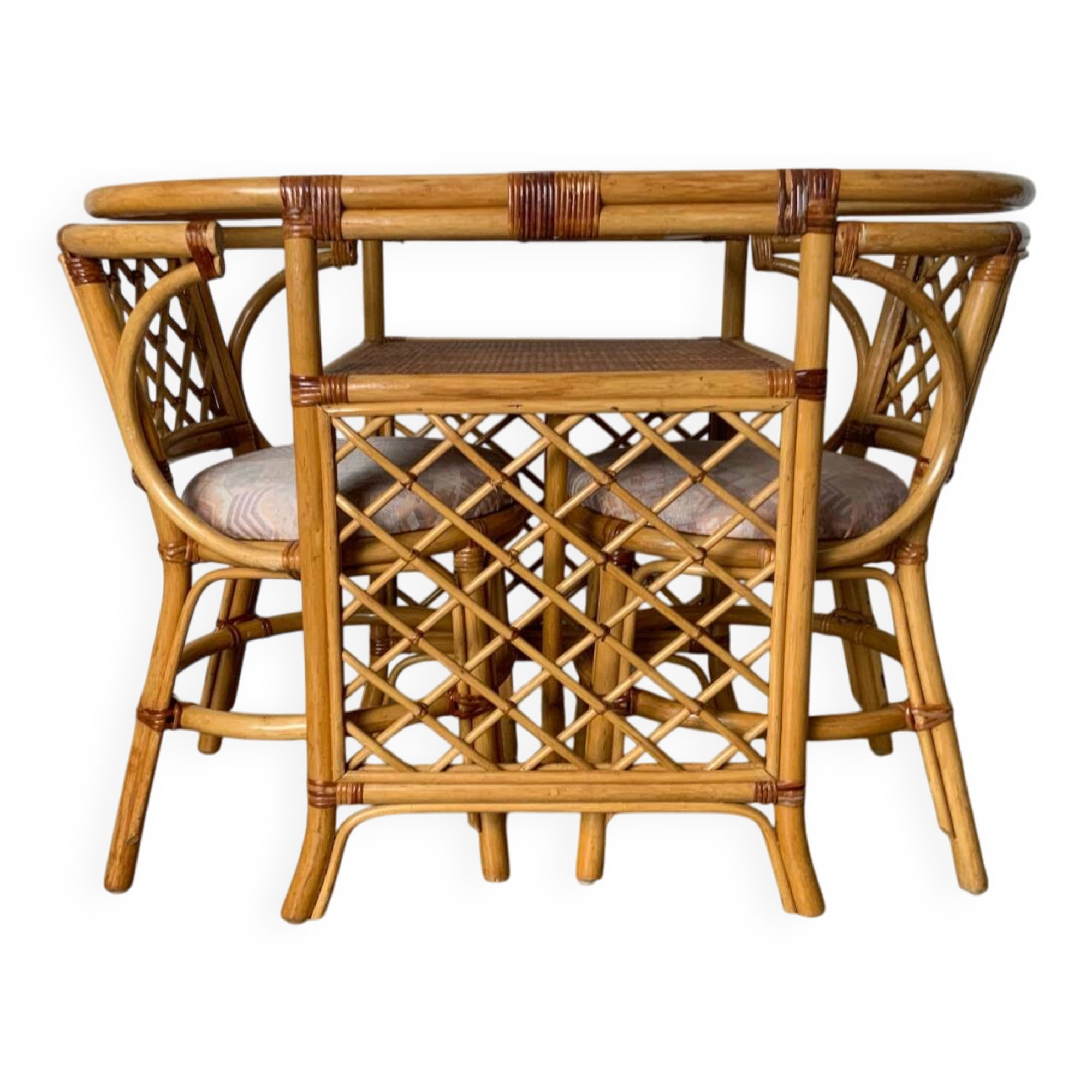 Rattan table and chairs set