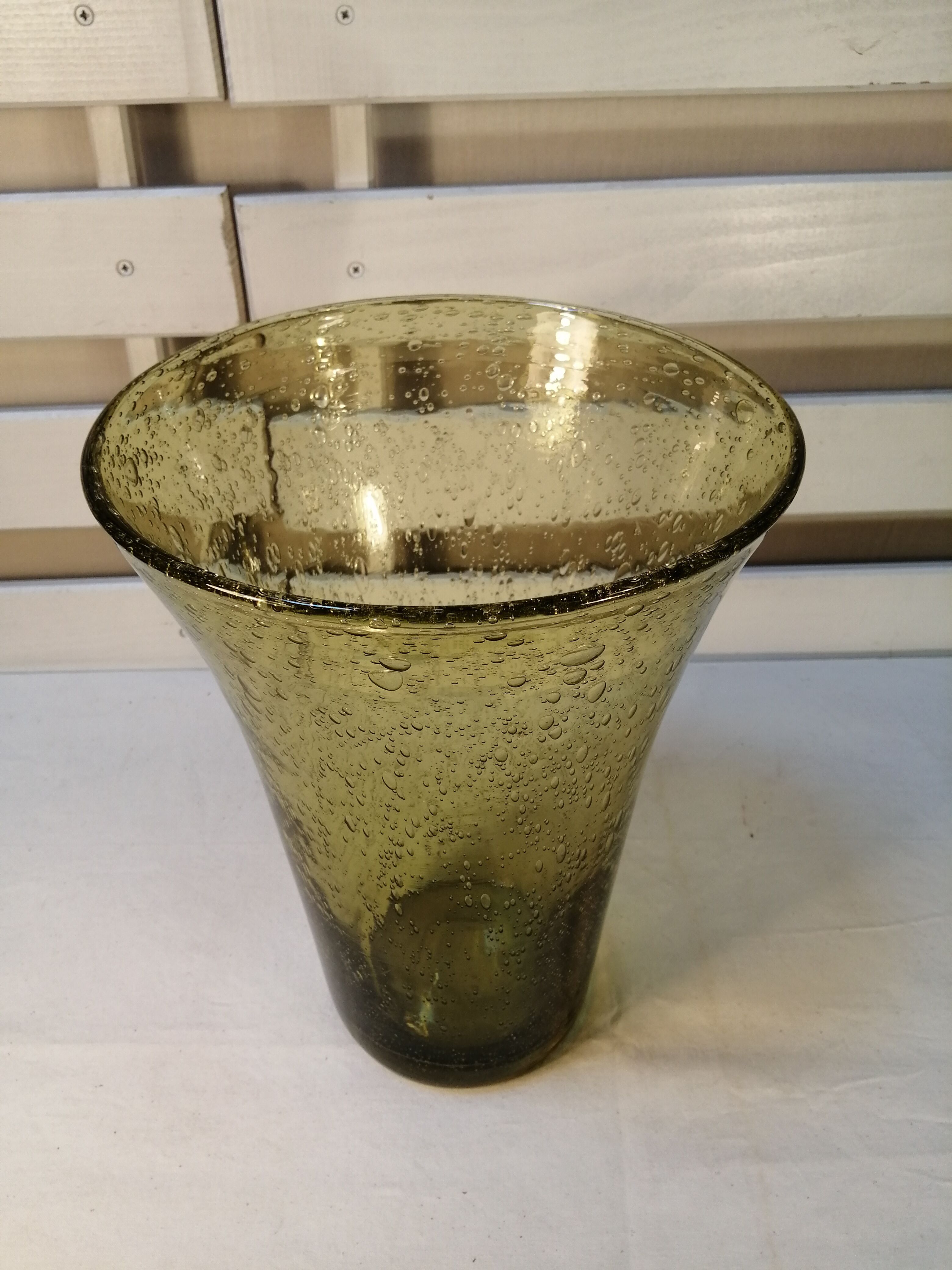 Blown glass vase - Biot glassware