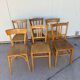 Set of 6 vintage bistro chairs