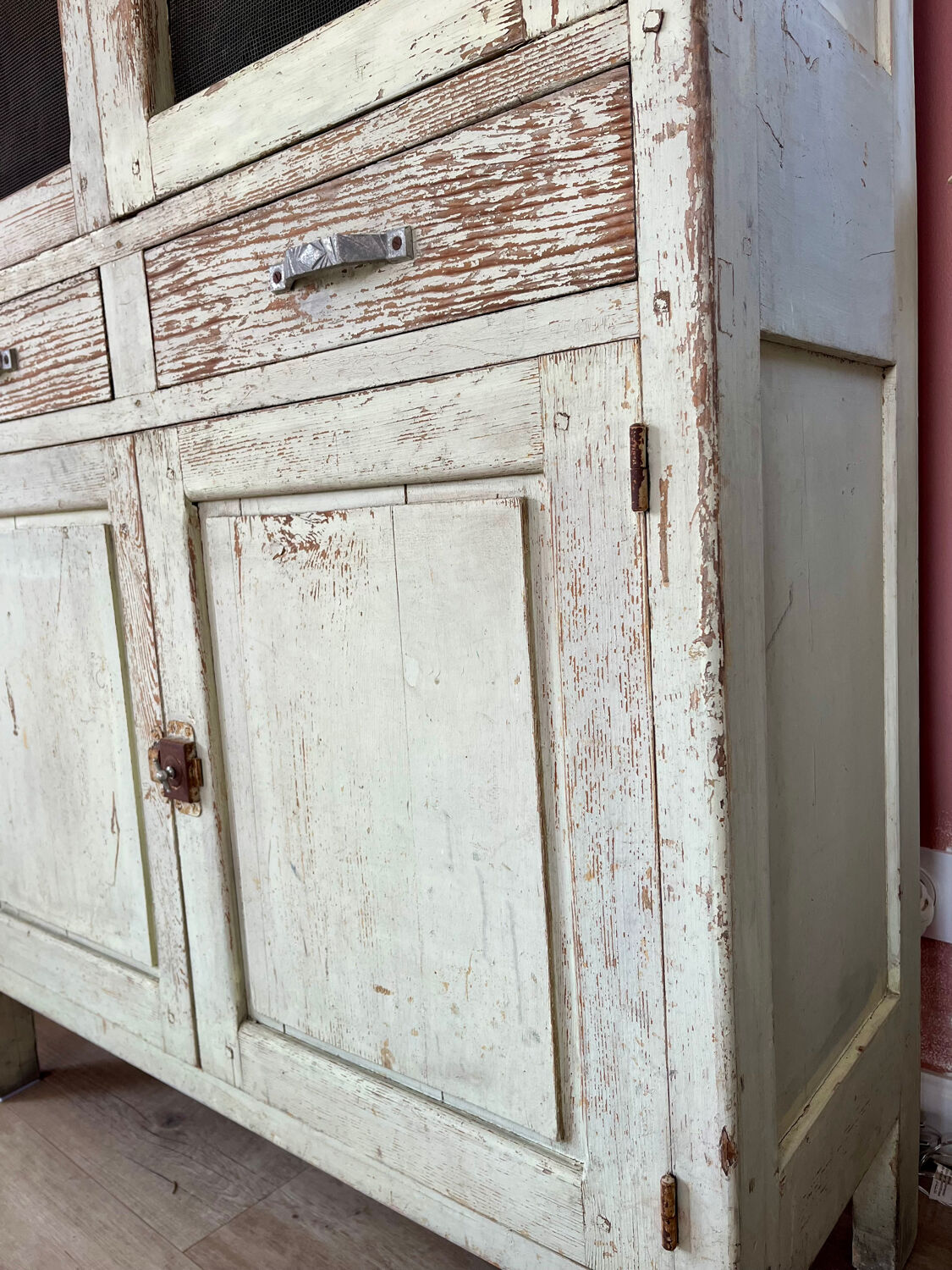 Buffet, dresser, pantry in patinated wood