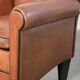 Ensemble de deux fauteuils design de Bart van Bekhoven en cuir de mouton.