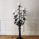 Lampadaire floral vintage design 1970