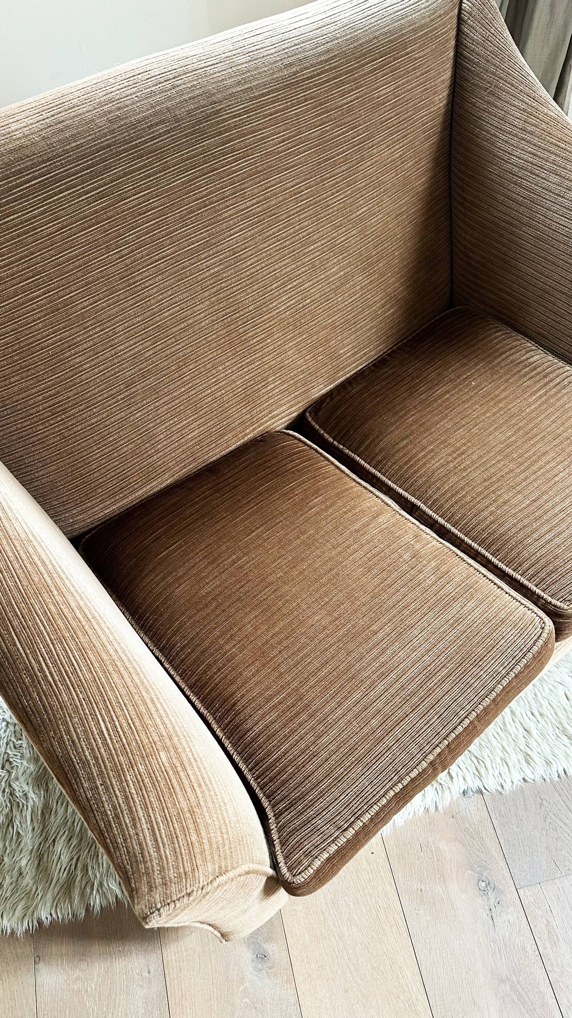 70s brown corduroy sofa