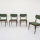Set of four rosewood awa dining chairs, the netherlands 1960's