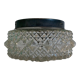 Ceiling lamp window in chiseled glass diamond tip of the 60s-70s