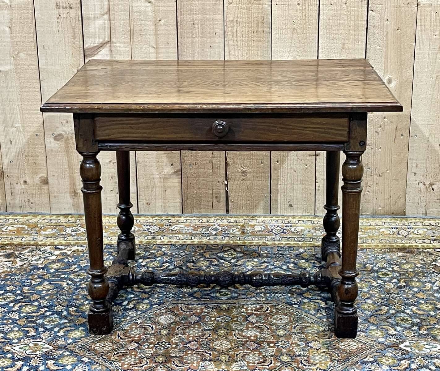 19th century oak side table