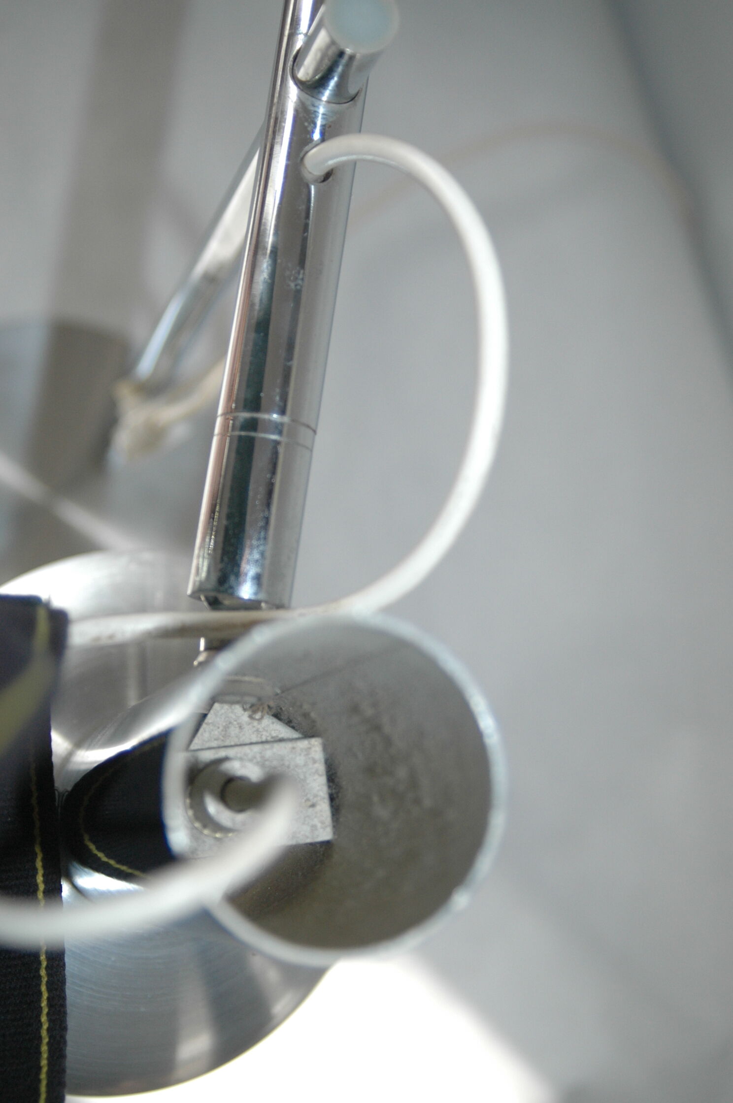 Brushed aluminum design 70s d desk lamp