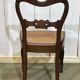 Set of 8 Louis Philippe 19th century mahogany chairs with caned seats
