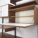 Teak and metal wall unit by Simplalux, 1960's