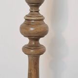 Vintage turned wooden floor lamp