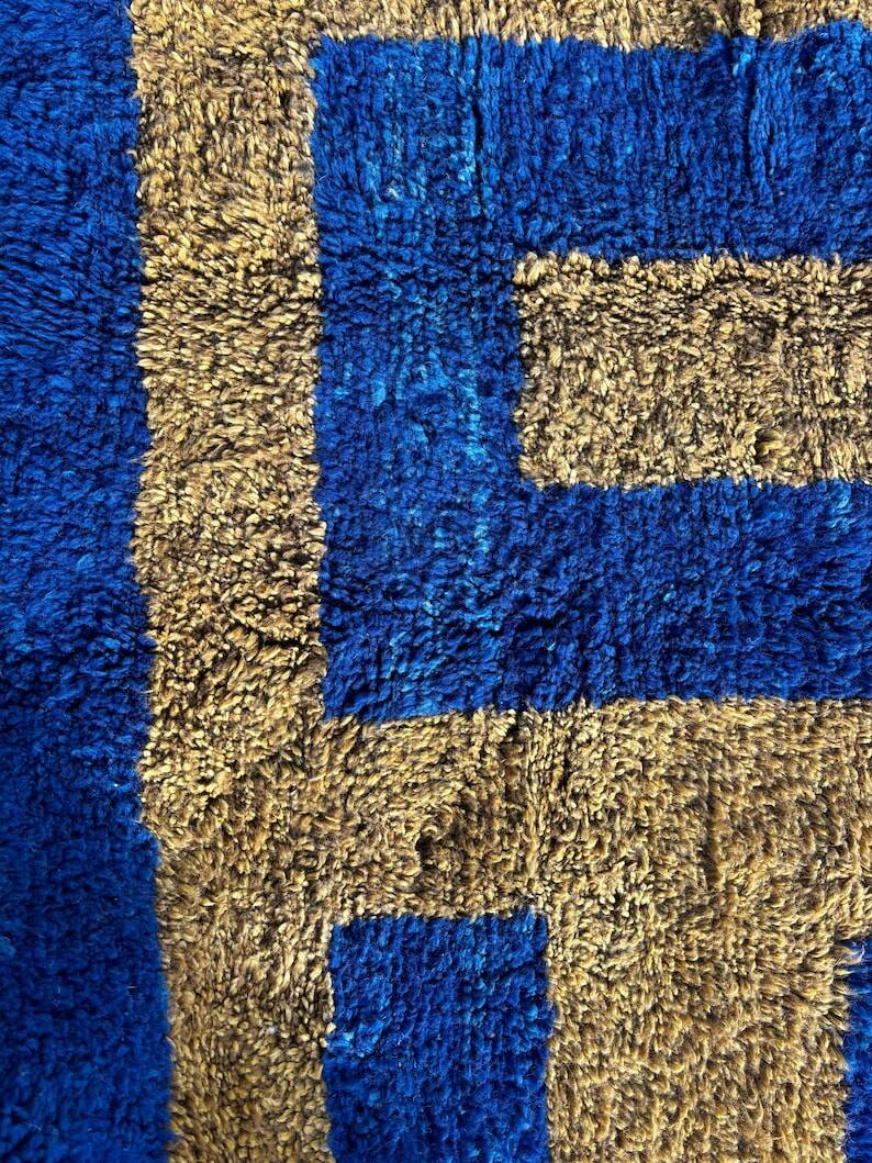 Blue Moroccan rug, authentic Moroccan rug 150/250cm