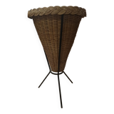 Trash, Vintage metal stand basket 1960, 1970