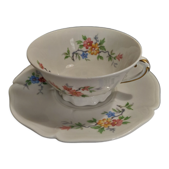 Limoges porcelain tea cup old royal factory