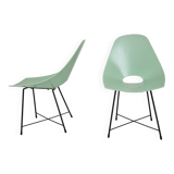 Pair of Augusto Bozzi Chairs for Saporiti, Italy 1950's