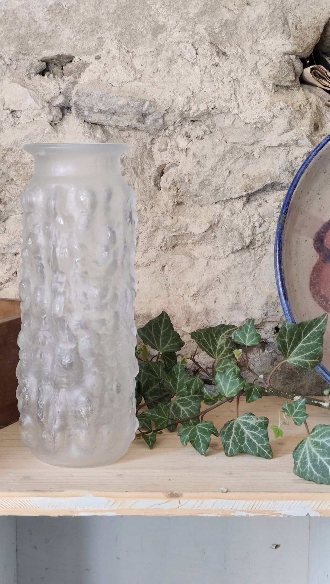 Vintage Scandinavian glass vase