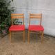 Pair of Scandinavian style chairs