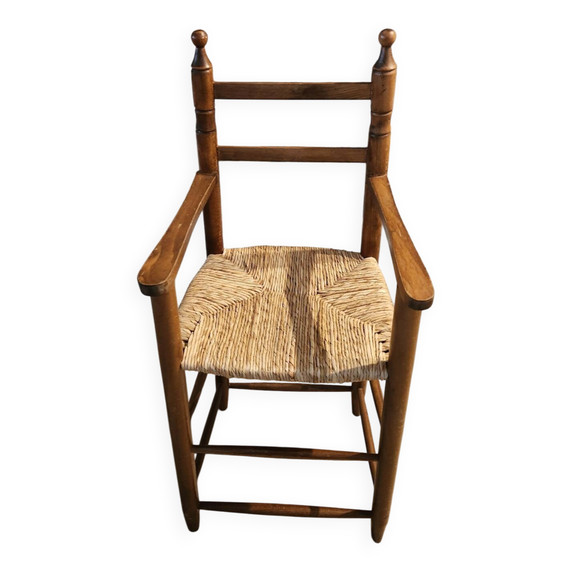Chaise haute en bois pour enfant