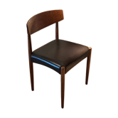 Set of 4 vintage Scandinavian "Huldra" oak chairs