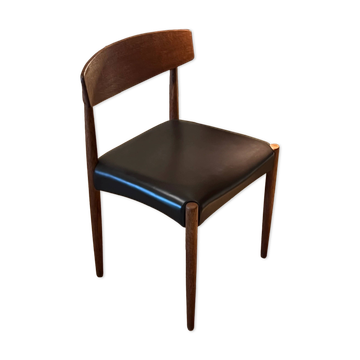 Set of 4 vintage Scandinavian "Huldra" oak chairs