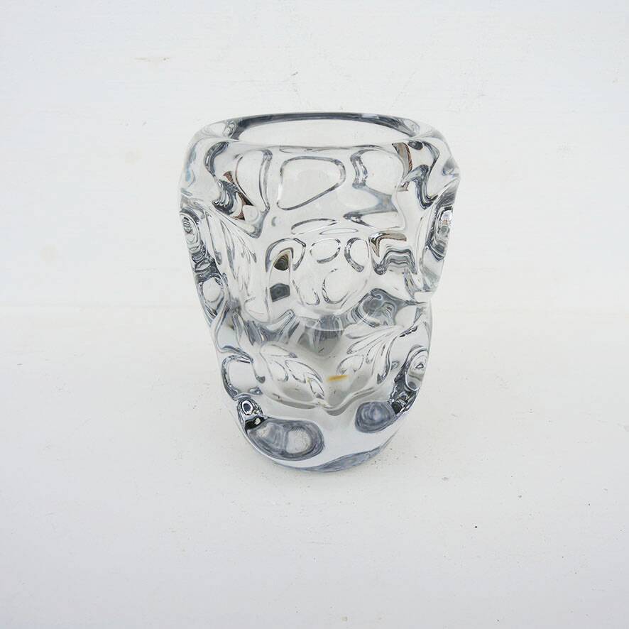 Ancient 'Bubbles' vase from the Vannes Crystal Factory