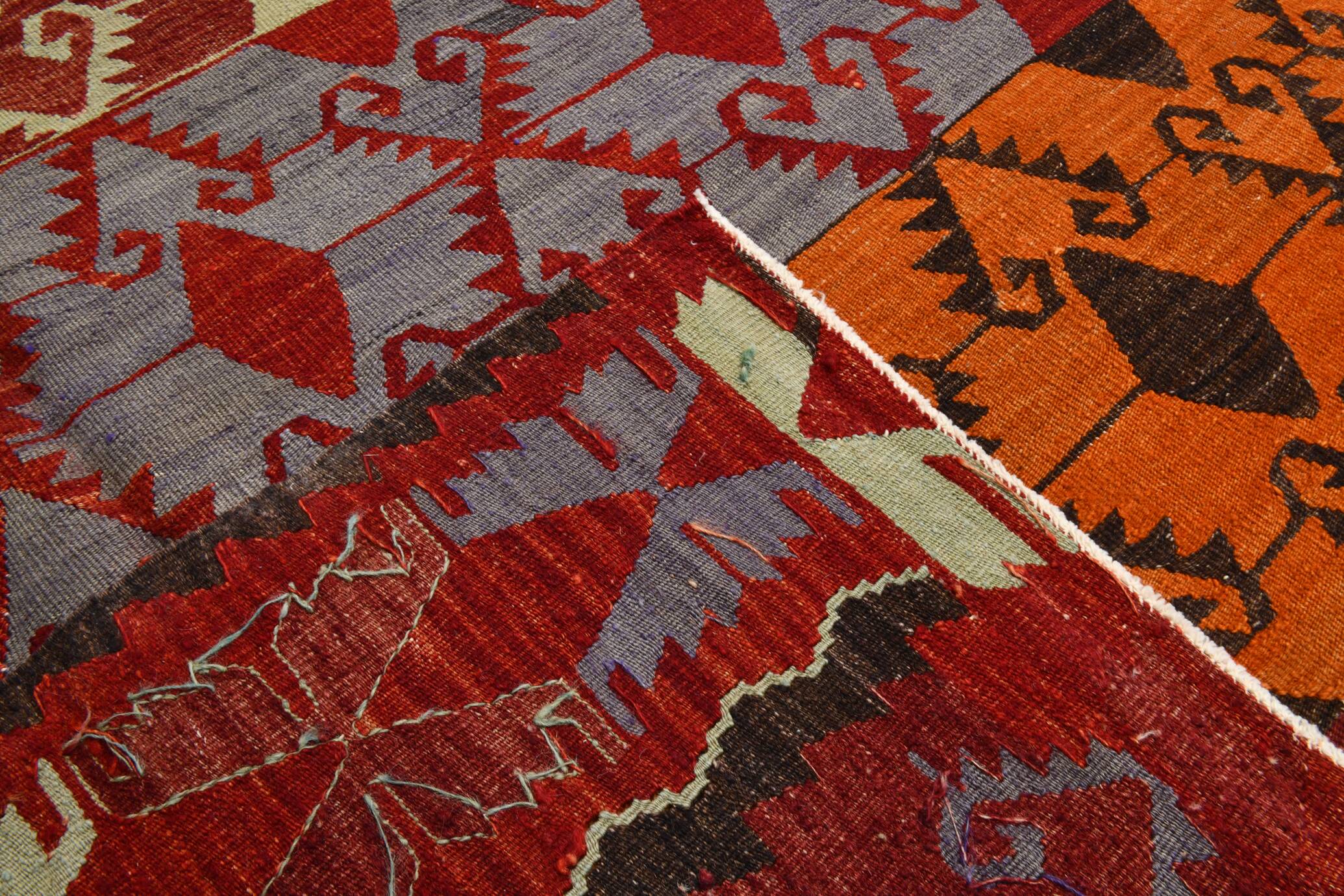 6x12 Orientel Turkish Kilim Rug, 172x369Cm