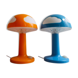 Pair cloud mushroom Skojig lamps by Henrik Preutz for IKEA