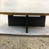 Vintage coffee table wenge hexagon 1960
