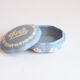Wedgwood jasperware blue bonbonniere box, UK 1950s.