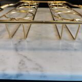 Plateau porte verre métal Vintage